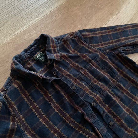ROOTS Women’s Flannel Button Down 100% Cotton - Picture 4 of 8